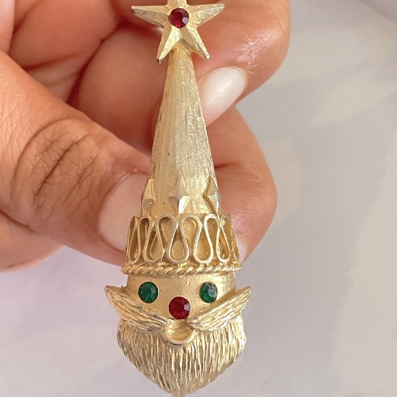 Vintage Mylu Santa Clause Christmas Brooch - Picture 4 of 7